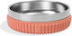 Zee-Dog Tuff Edelstahl Schalen Futter & Wasser für Hund & Katze auf Basis von 2x 600ml in Orange Farbe