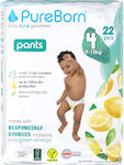 PureBorn Diaper Pants Lemons No. 4 for 9-15 kgkg 22pcs