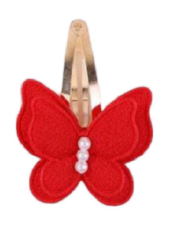 Elecool Butterfly Pearl Παιδικό Κλιπ σε Κόκκινο...