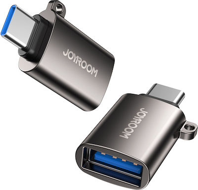 Joyroom Convertor USB-C / USB-A masculin în USB-C / USB-A masculin Gri (88370)