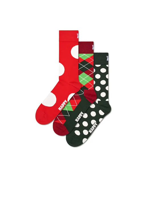 Happy Socks Holiday Classics Γυναικείες Κάλτσες Πολύχρωμες 3Pack