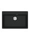 Franke Maris Mrg 610-72tl 1140663149 Drop-In Chiuvetă din Granit Sintetic L76xW51cm Negru mat