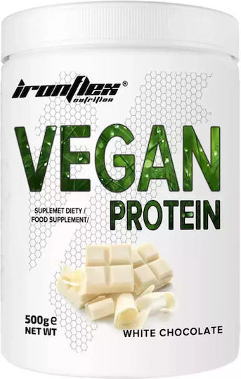 Ironflex Nutrition Vegan Fara lactoza cu Aromă Ciocolată albă 500gr