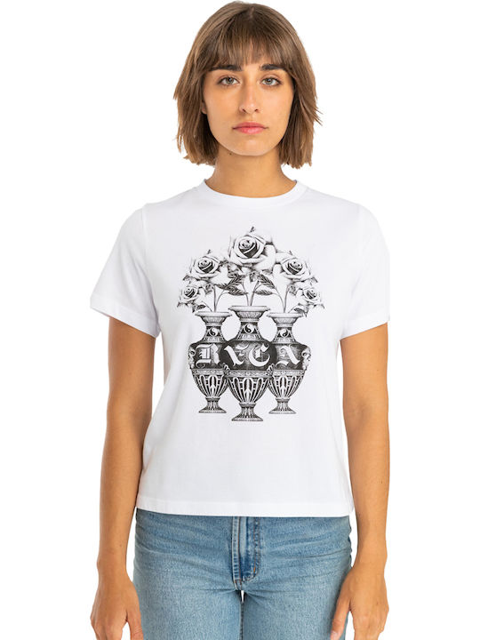 Women's Summer Blouse Short Sleeve White