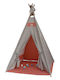 Bebe Stars Kids Indian Teepee Play Tent Ecru