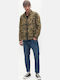 Long Sleeve Overshirt in Regular Fit Camo Multicolour
