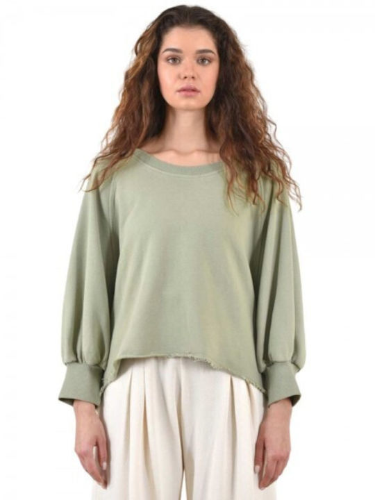 Heel Shop Γυναικεία Καλοκαιρινή Μπλούζα Κοντομάνικη Πράσινη