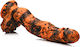 XR Realistisches Dildo mit Hoden und Saugnapf Orange