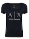 Armani Exchange Femeie Tricou Albastru marin