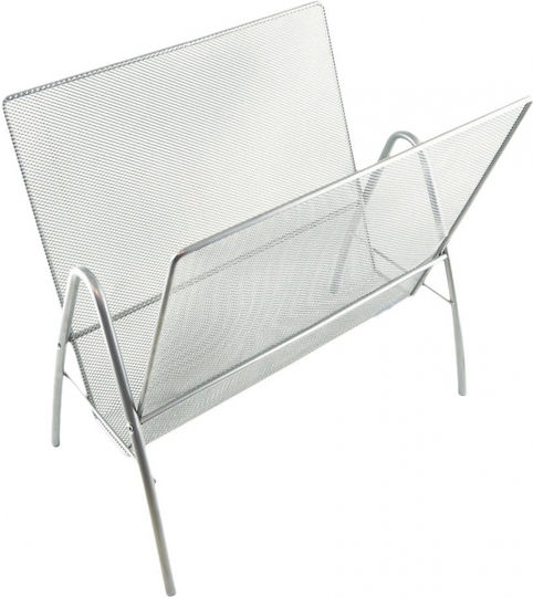 Sidirela Magazine File Organizer Metal Silver