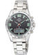 Master Time Men's Watch Chronograph Battery Silver