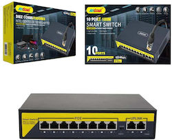 Andowl Q-jh07 Διακόπτης Poe Δικτύου 10 Θύρες 100μ 100mbps - 10 Port Smart Switch Poe Network Cable Powered Andowl Q-jh07 Διακόπτης Poe Δικτύου 10 Θύρες 100μ 100mbps - 10 Port Smart Switch Poe Network Cable Powered