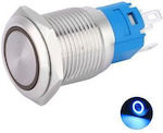 On-Off switch Pushbutton with Lighting Blue 1pcs