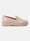 Patent Leather Women's Loafers in Pink Color