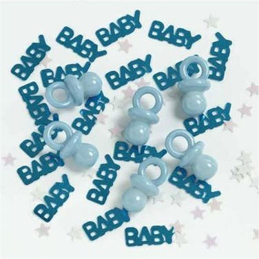 Gender Reveal Confetti Blue