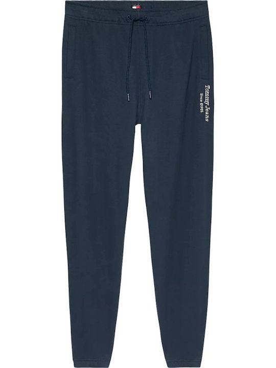 Sweatpants with Elastic Navy Blue