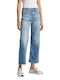 Pepe Jeans Damen Stoff Palazzo-Hose Blau