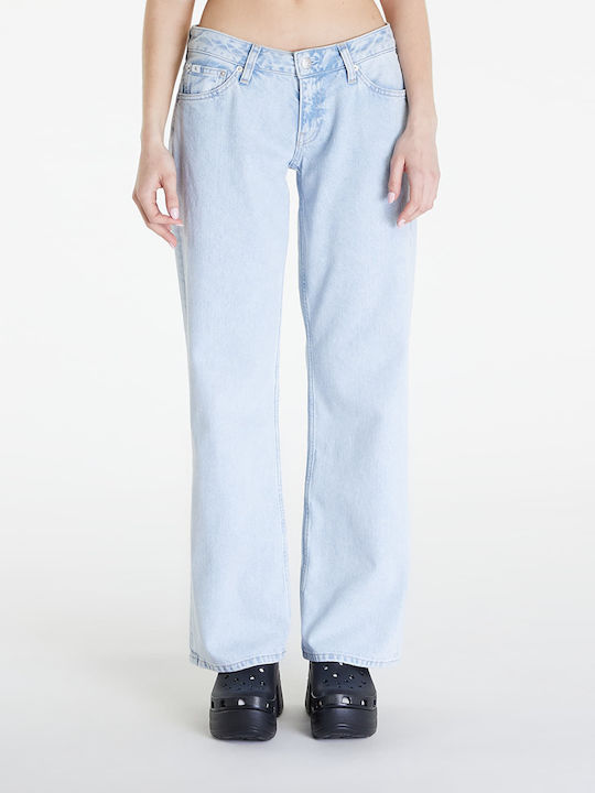 Calvin Klein Women's Fabric Trousers Blue