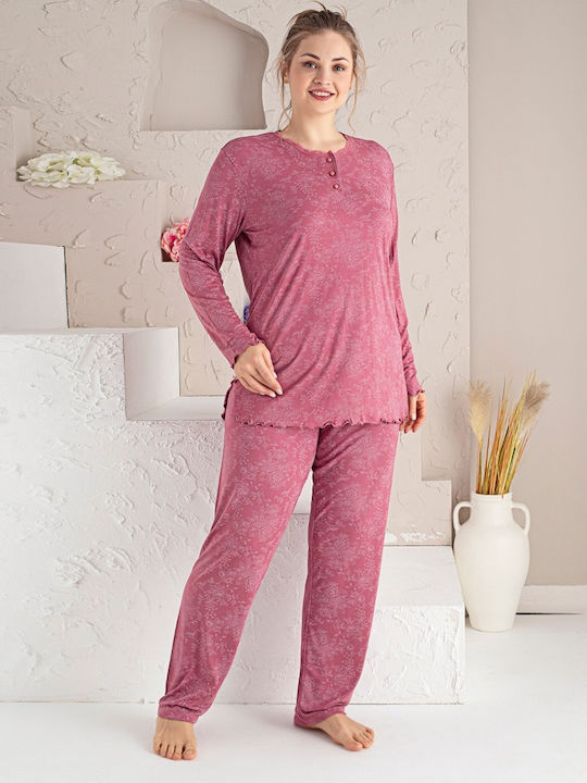 Baki Winter Damen Pyjama-Set Vizon