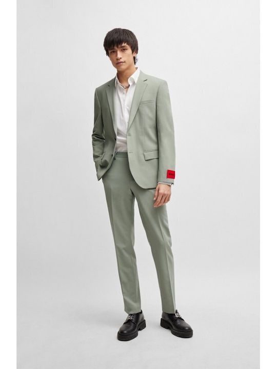 Hugo Boss Men's Suit Slim Fit Green