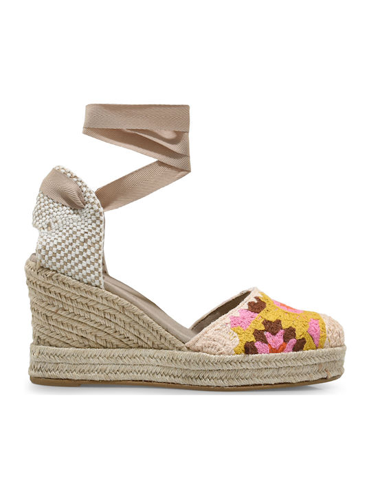 Women's Platform Espadrilles Beige