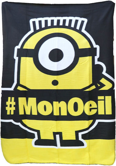 Blanket Fleece Minions Black 100x150cm Blanket Fleece Minions Black 100x150cm