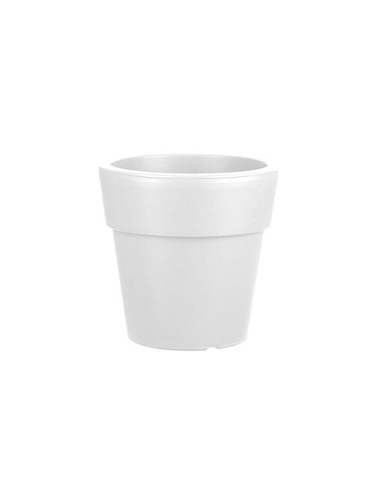 Et Plast Αναΐς Flower Pot 20x18.5cm White 02.014.10102