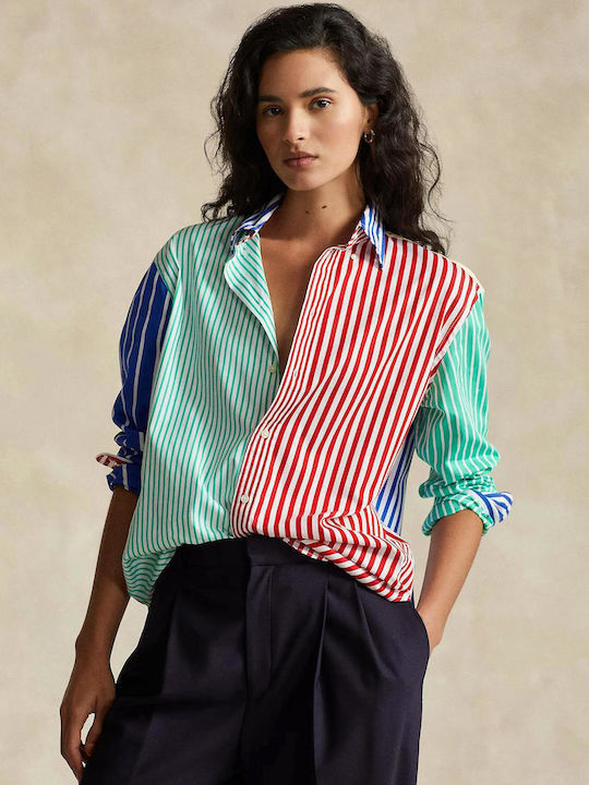 Ralph Lauren Women's Striped Long Sleeve Shirt