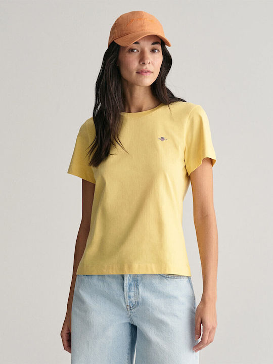 Gant Γυναικείο T-shirt Κίτρινο