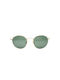 Gianni Venturi Sunglasses with Gold Metal Frame and Green Lens 1718078-C6