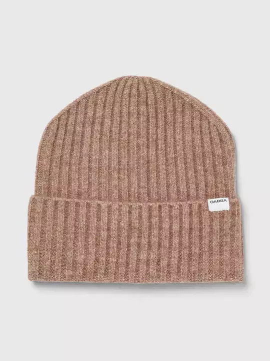 Beanie Unisex Σκούφος Πλεκτός σε Μπεζ χρώμα