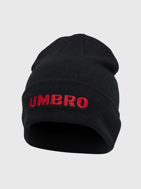 Umbro Beanie Unisex Σκούφος Πλεκτός σε Μαύρο χρώμα