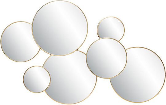 Iliadis Wandspiegel Oval mit Gold Metallisch Rahmen 59x37cm 1Stück