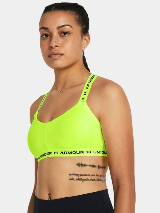 Under Armour Femei Sutien sport Galben cu umplutură