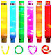 Bunte Light Up Pop Röhren 6 Stück - Light Up Pop Röhren