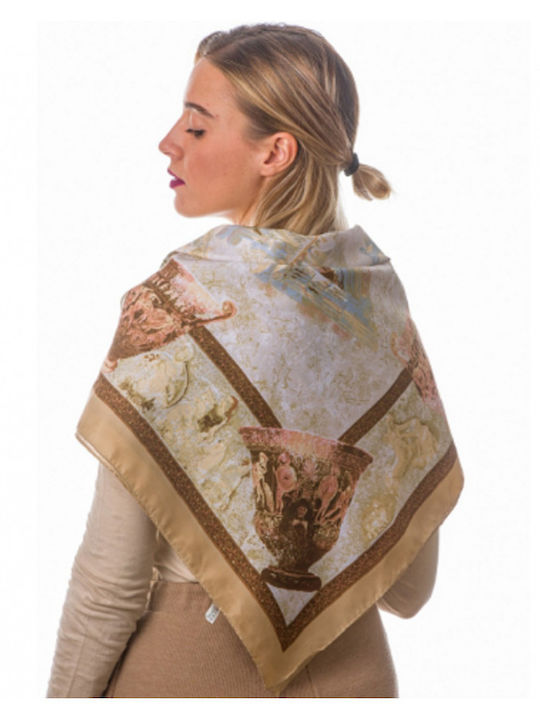 Αφοί Γιαννακόπουλοι Women's Scarf Beige