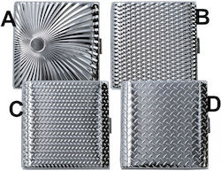 Ταμπακιέρα Για 20 Κανονικά Τσιγάρα 666-0161 Gentelo Metal, Σχέδιο C
