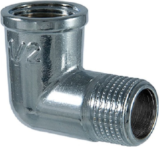 TDM brass Colțar Tub 2" Masculin/Feminin ΦΝΕ-18960