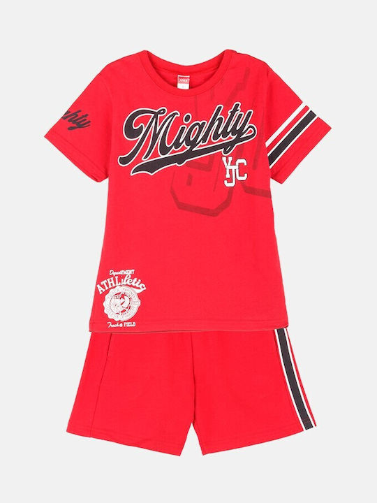 Joyce Kids Set with Shorts Summer 2pcs Red