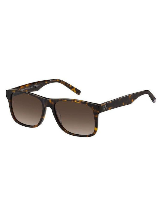 Tommy Hilfiger Men's Sunglasses with Brown Tartaruga Plastic Frame and Brown Gradient Lens TH2073 086/HA