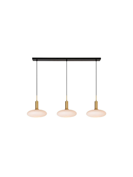 Lucide Lightning Pendant Light Gold with Socket E27
