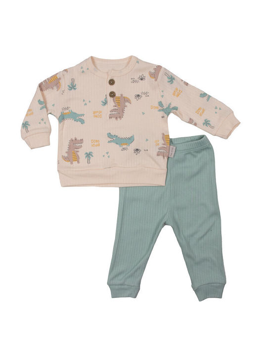 Kamtex Baby Kids Sweatpants Set Turquoise 2pcs