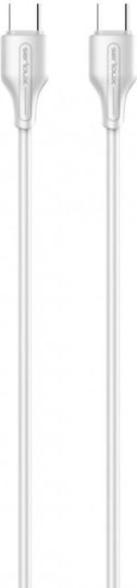 Serioux USB 2.0 Cable USB-C Male - USB-C 65W PD White 1m