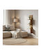 Corner Shelf Wall Illusion Beige 25x25x105.4cm