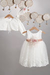 New Life Ecru Lace Baptism Dress