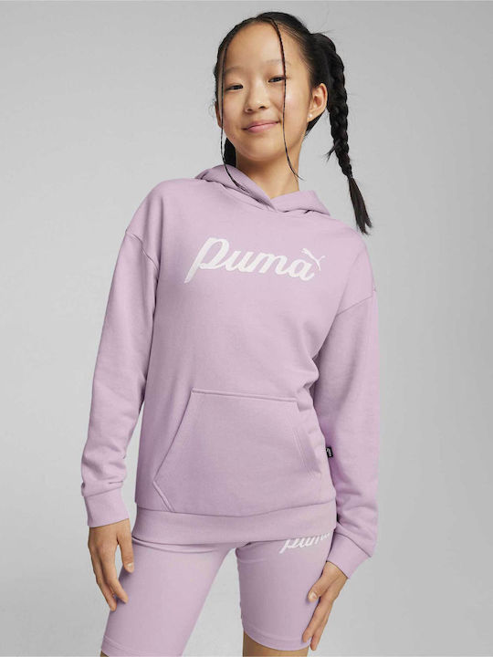 Puma Hanorac pentru copii cu glugă Violet