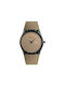 Skmei Watch Battery with Beige Metal Bracelet