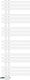 LuxeBath Towel Rail Bathroom 500x1400 White
