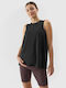 4F Women's Athletic Blouse with Straps Fast Drying Black