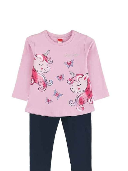 Joyce Unicorns Set For Girls Pink - Pink